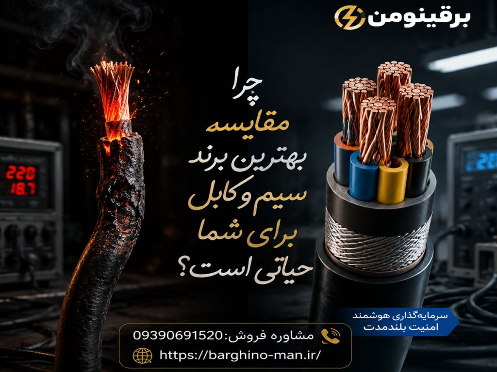 مقایسه بهترین برند سیم و کابل در ایران؛ راهنمای خرید تخصصی ۱۴۰۵