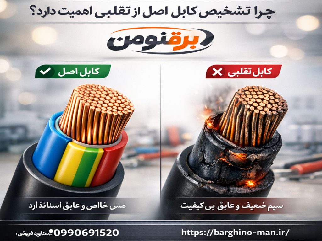 تشخیص کابل اصل از تقلبی